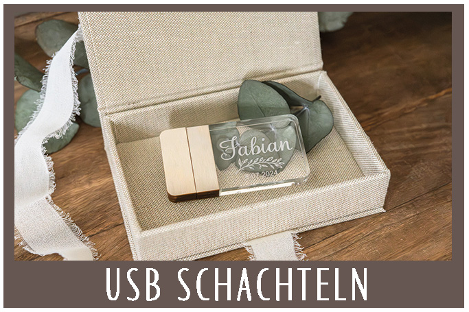 Leinen USB Schachtel